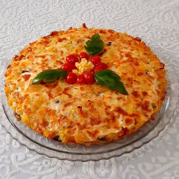طرز تهیه کوکوی ماکارونی خوشمزه و مجلسی با نکات کامل
