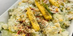 طرز تهیه سالاد خیار خوشمزه و مجلسی با نکات کامل