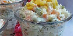 طرز تهیه سالاد آمریکایی خوشمزه و مخصوص با نکات کامل