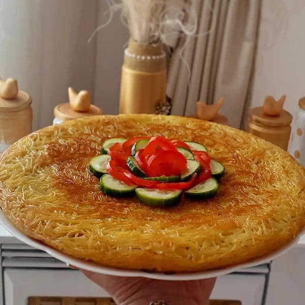 طرز تهیه کوکو رشته ای سیب زمینی خوشمزه و مخصوص با نکات کامل