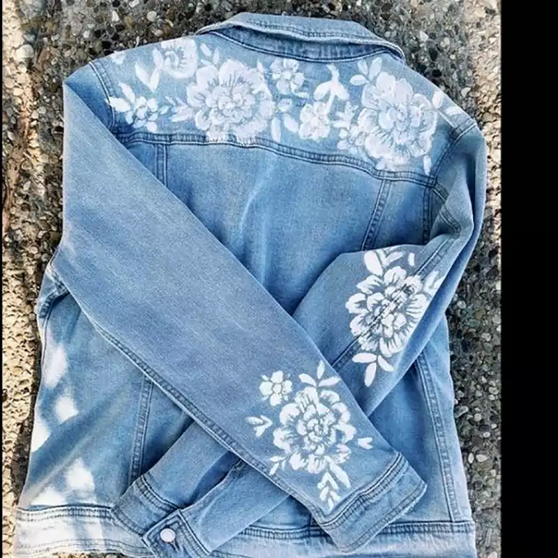 کت کوتاه جین گلدوزی شده