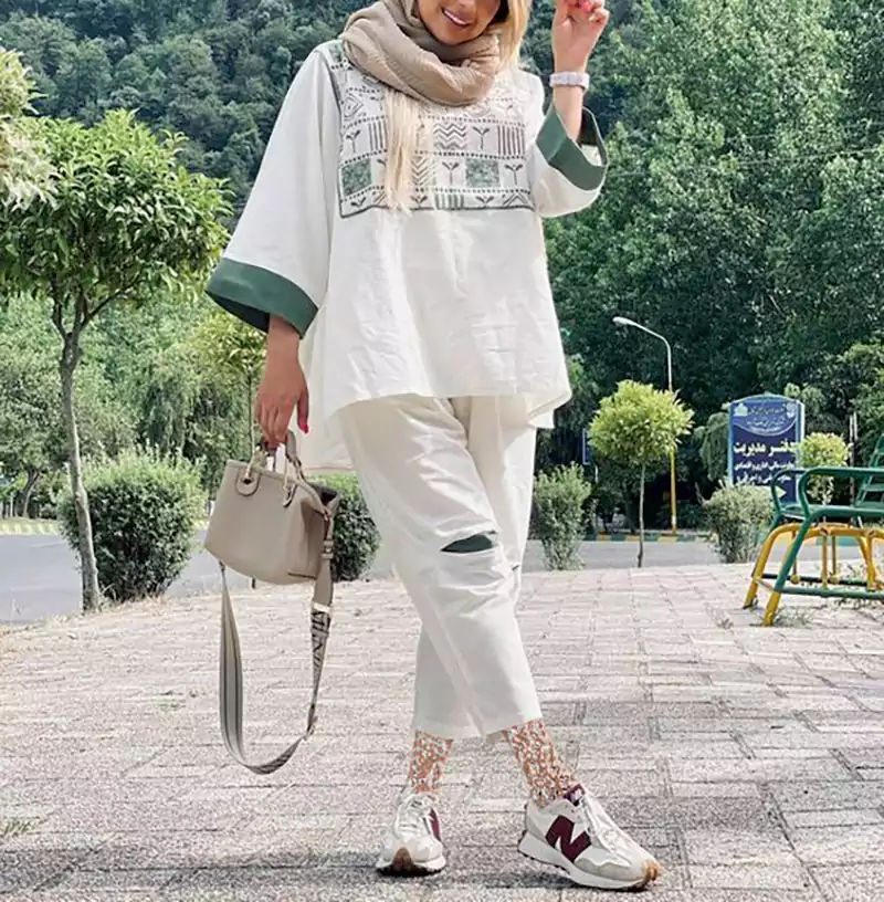 مانتو شلوار زنانه کوتاه تابستونی