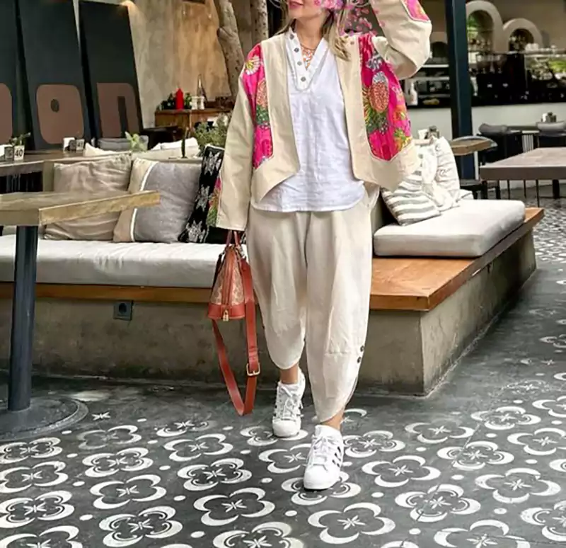 مانتو شلوار زنانه کوتاه تابستونی