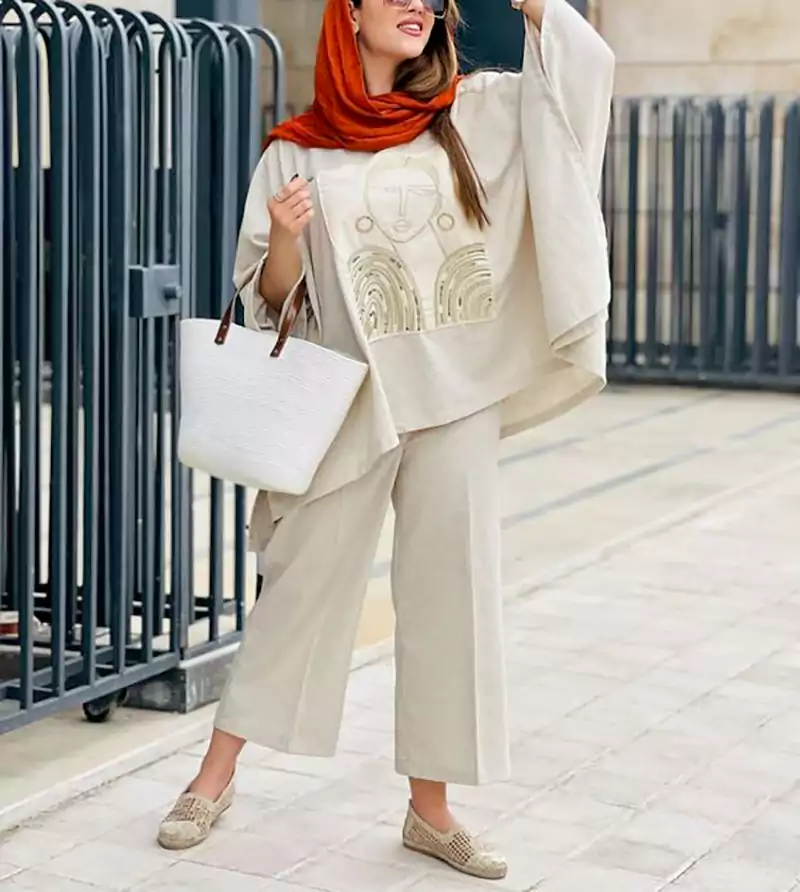 مانتو شلوار زنانه کوتاه تابستونی
