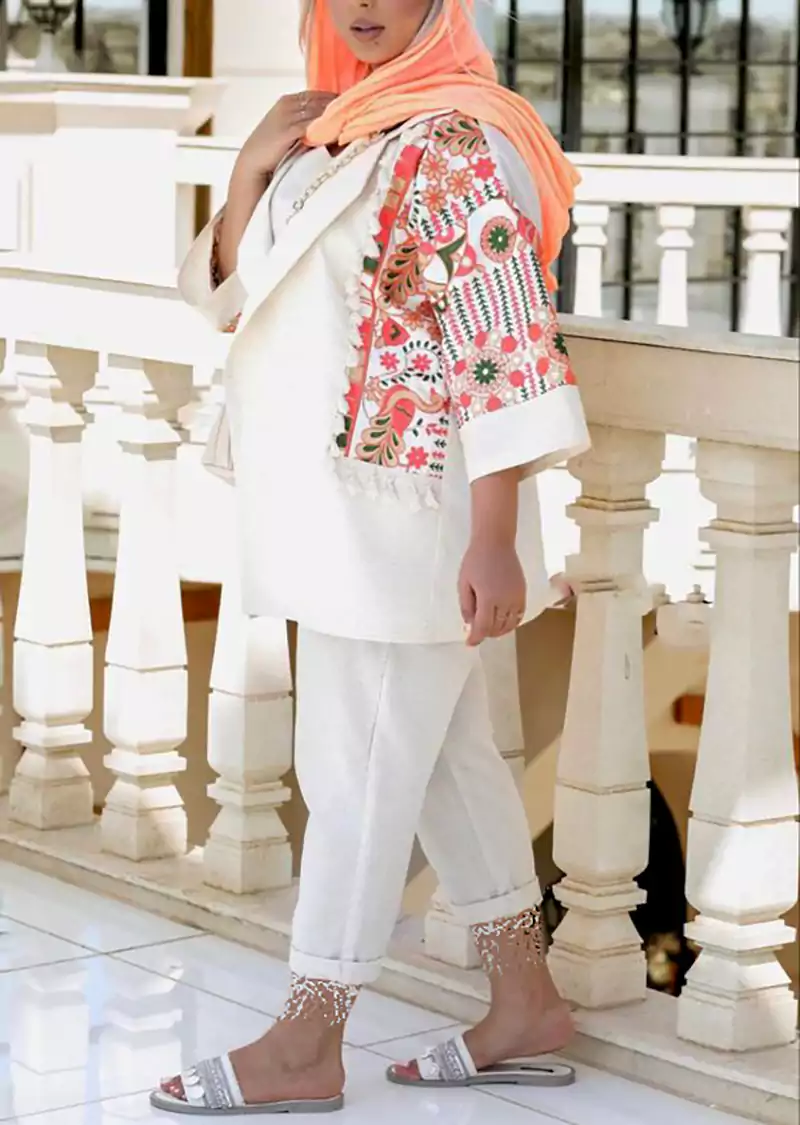 مانتو شلوار زنانه کوتاه تابستونی