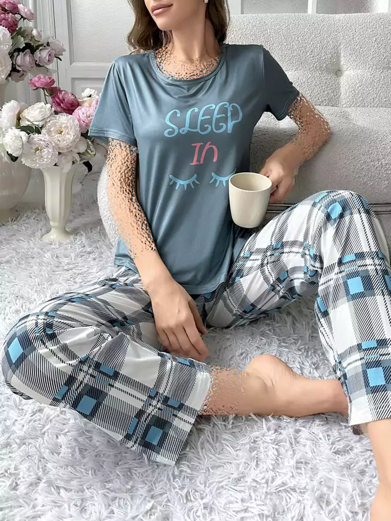 ست تیشرت شلوار دخترانه خونگی