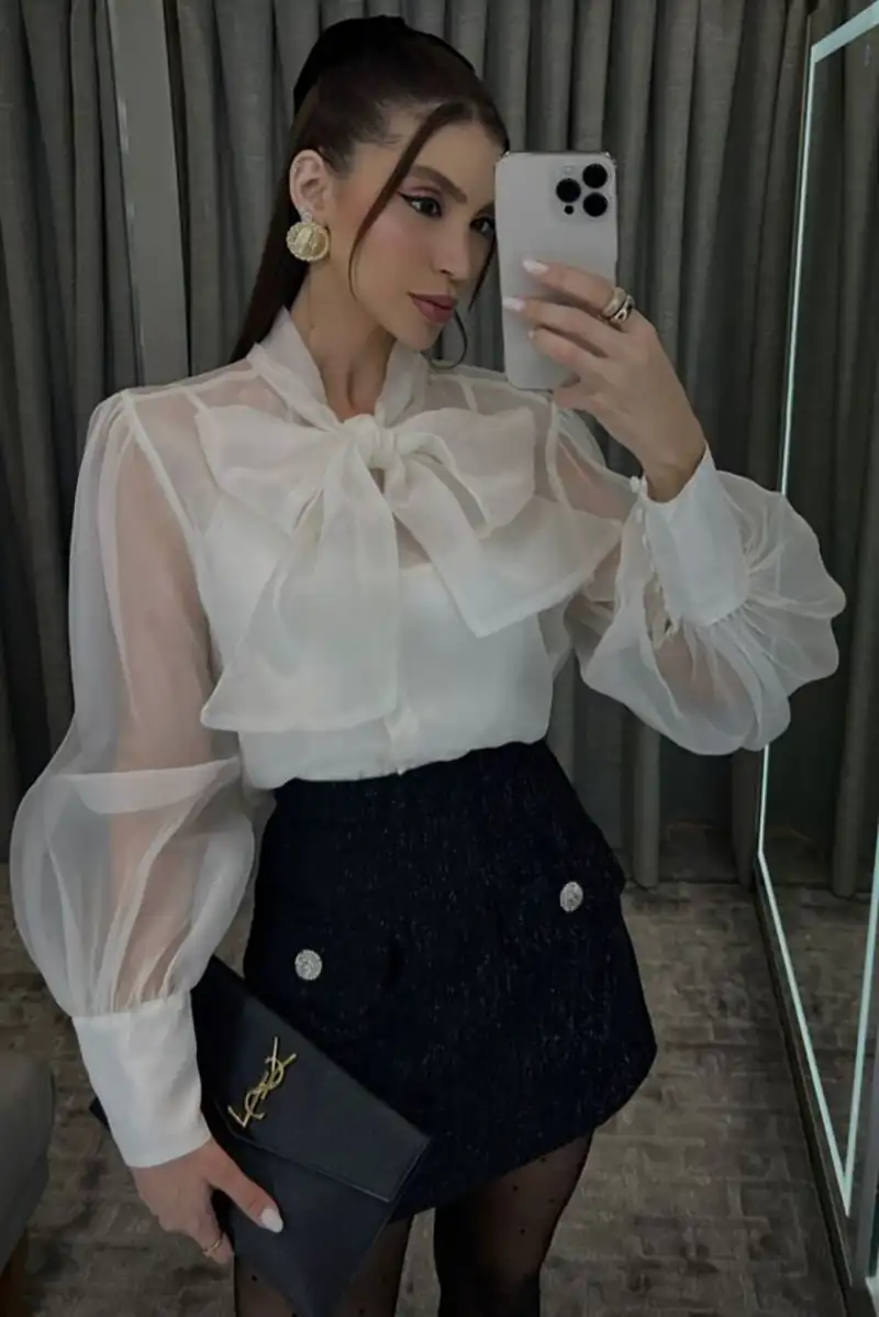 بلوز حریر مجلسی زنانه