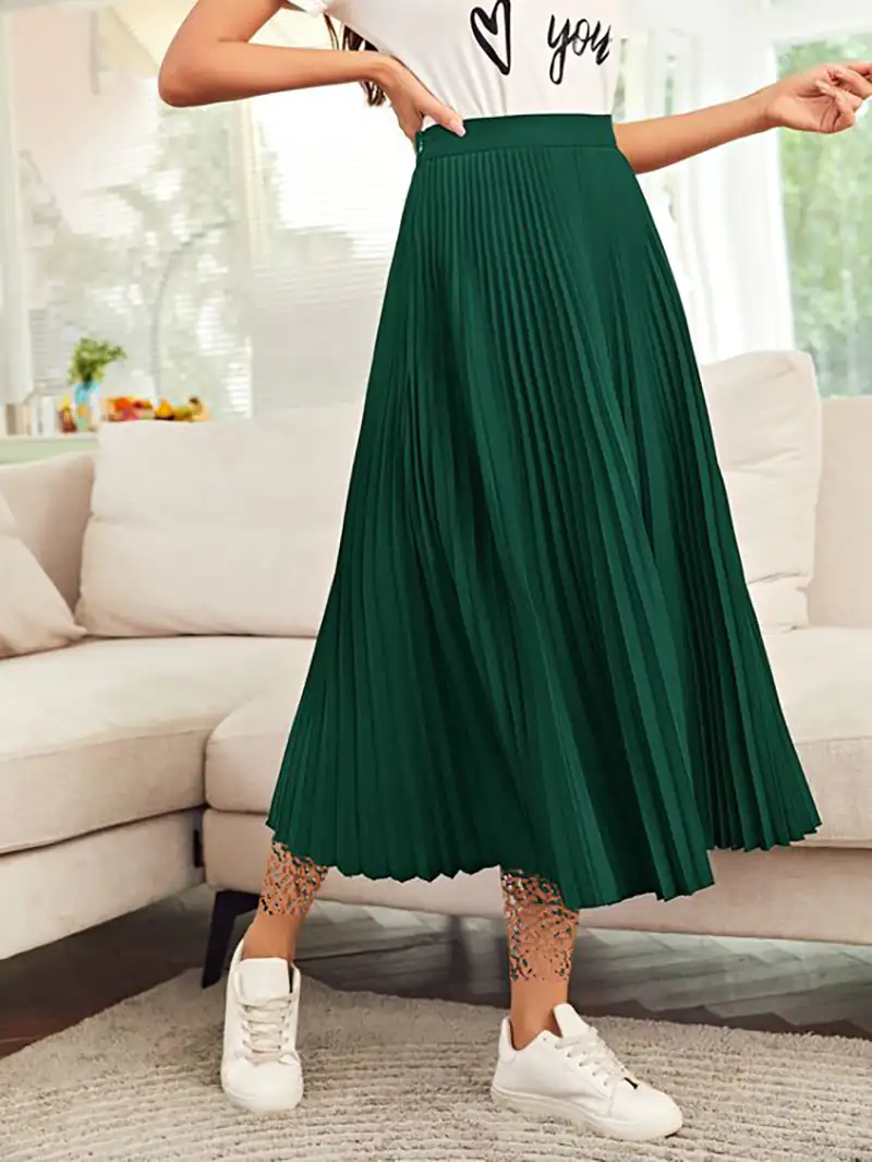 دامن چین دار تابستانی