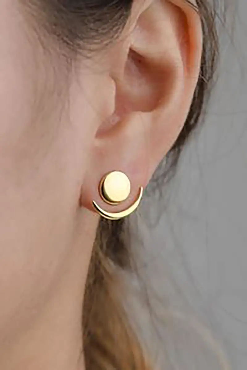 گوشواره طلا مینیمال ترندی