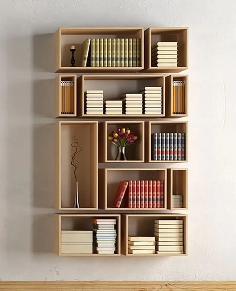 کتابخانه دیواری شیک و کلاسیک