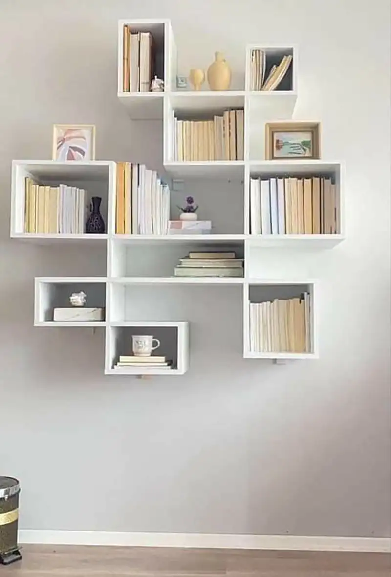 کتابخانه دیواری شیک و کلاسیک