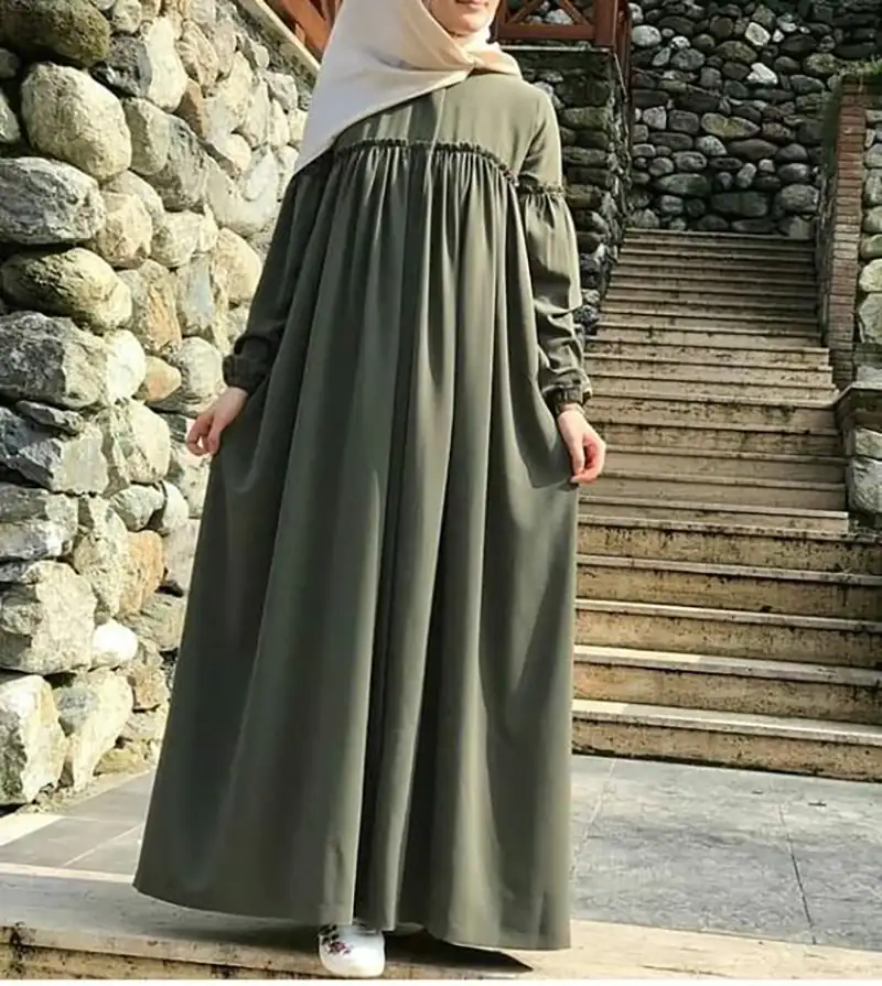 مانتو عبایی بلند جلو بسته