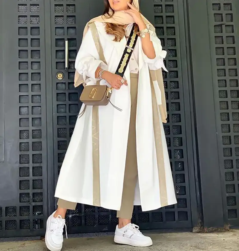 مانتو بلند جلوباز زنانه تابستونی