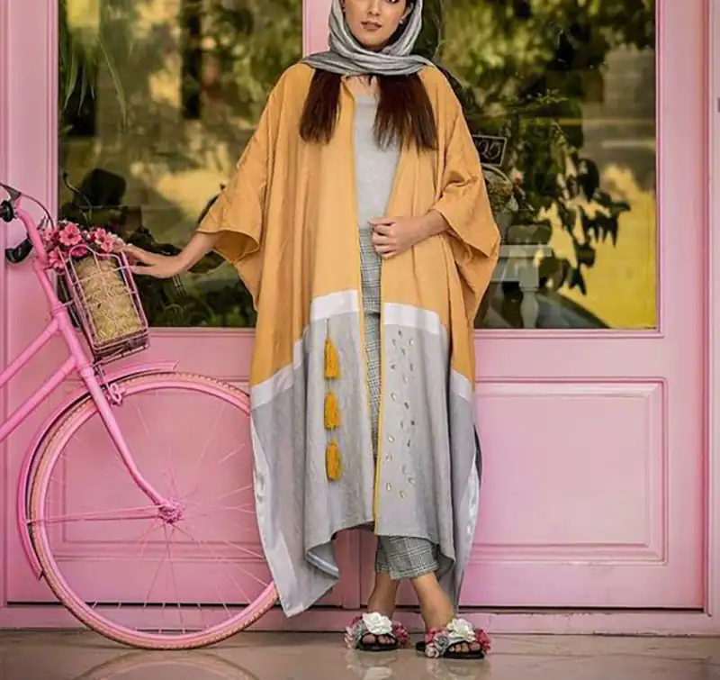 مانتو بلند جلوباز زنانه تابستونی