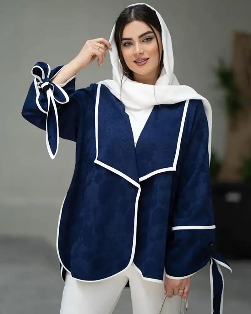 مانتو جلو باز کوتاه شیک