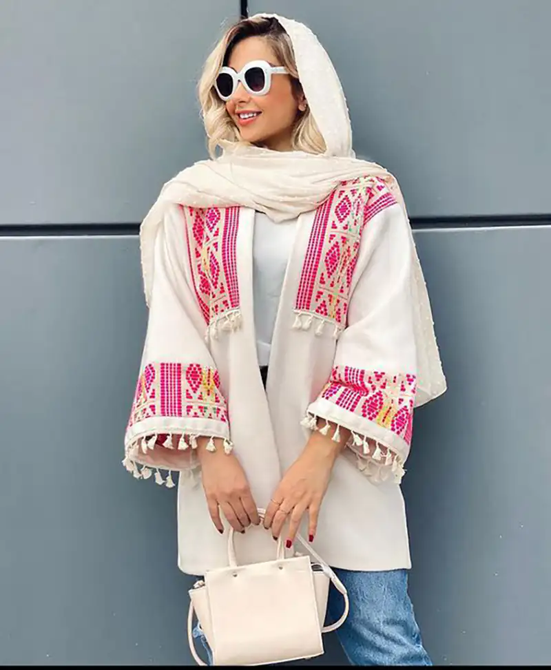 مدل مانتو لینن طرحدار