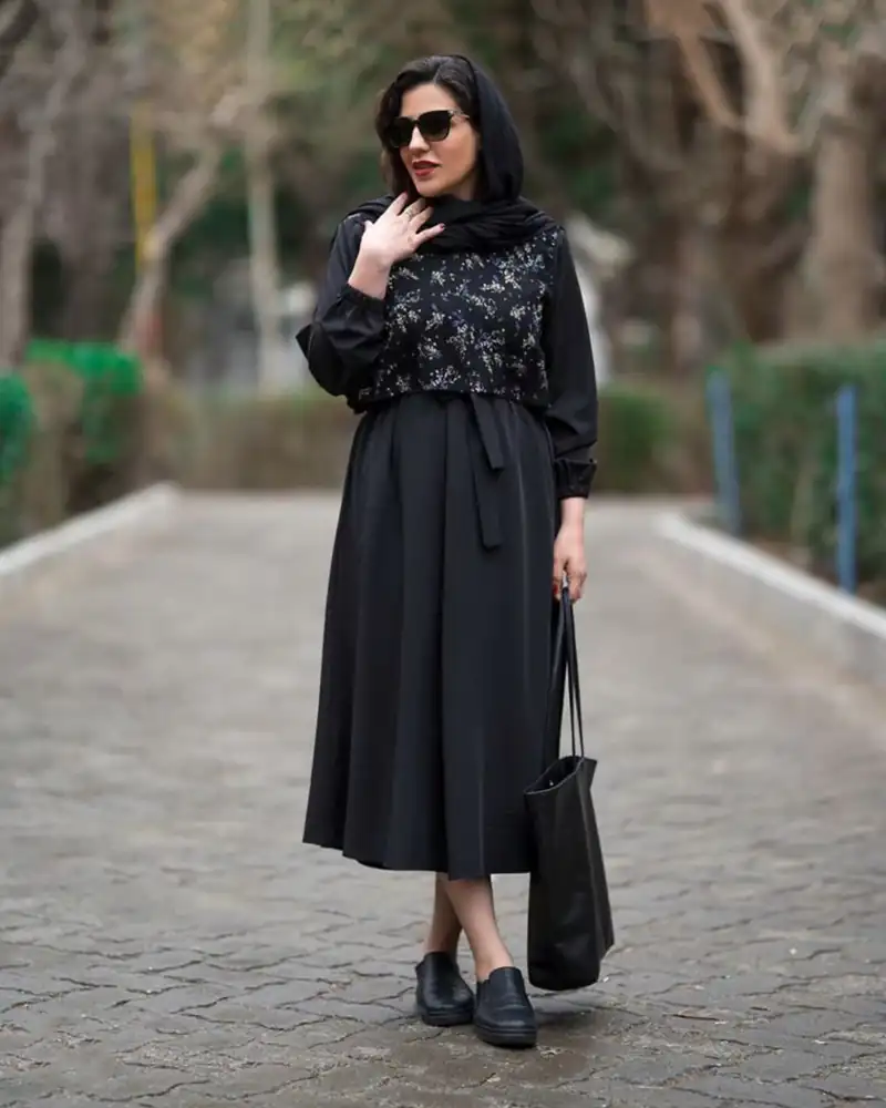 مانتو مشکی زنانه برای محرم