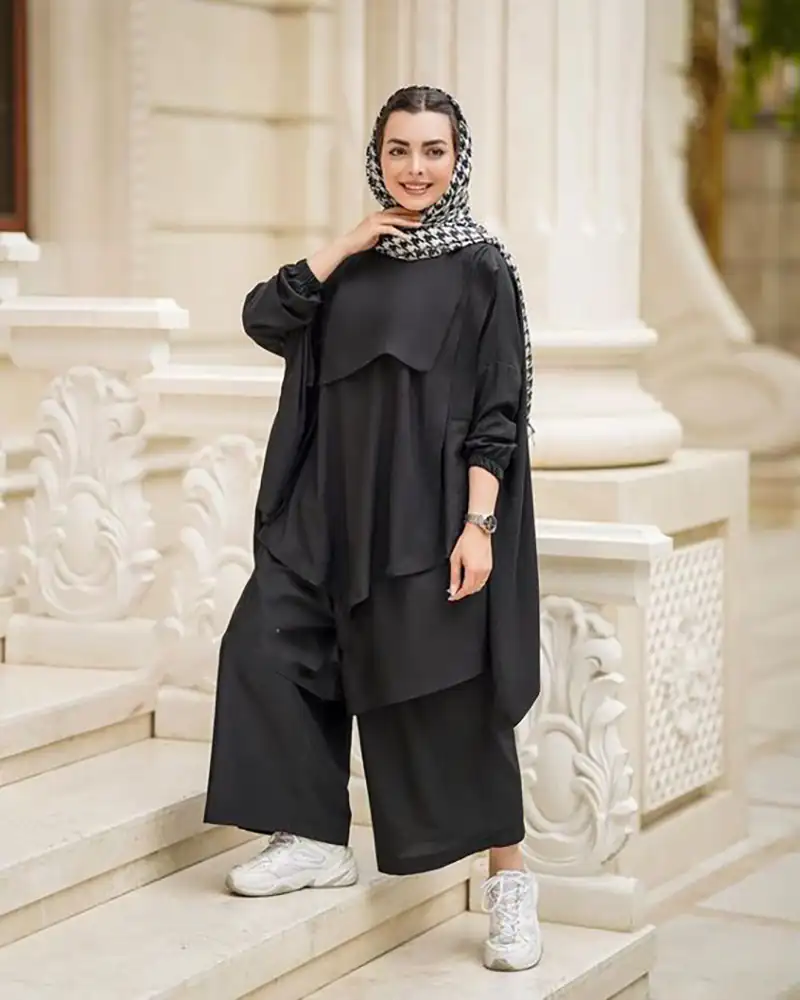 مانتو مشکی زنانه برای محرم