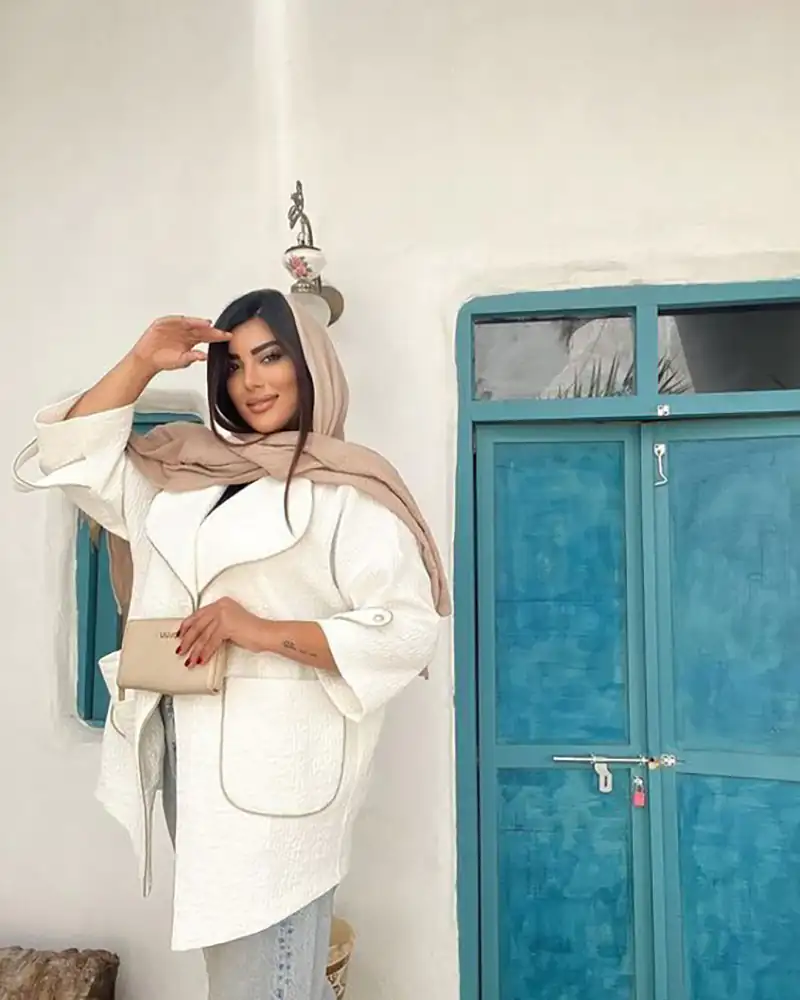 مانتو سفید تابستانه