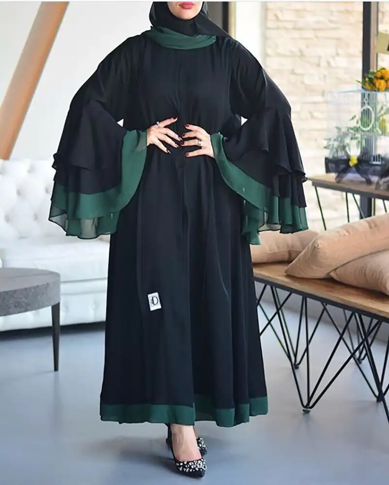 مانتو زنانه آستین کلوش مشکی