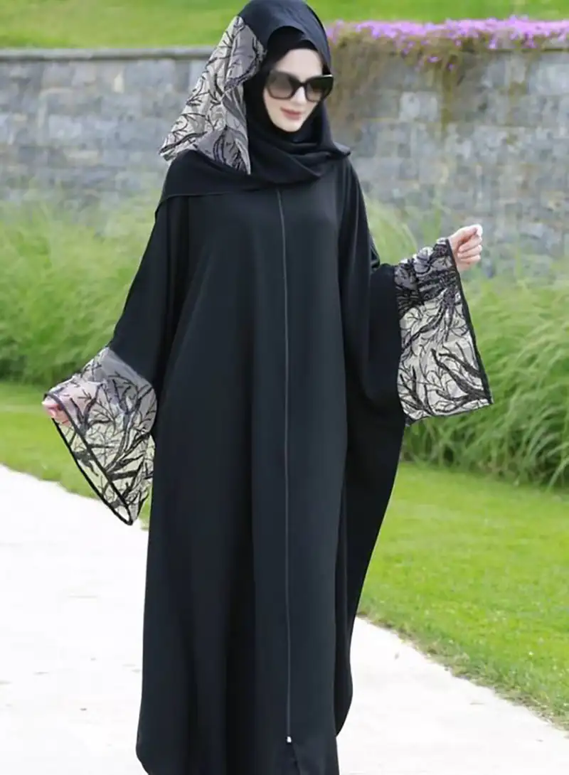 مانتو زنانه آستین کلوش مشکی