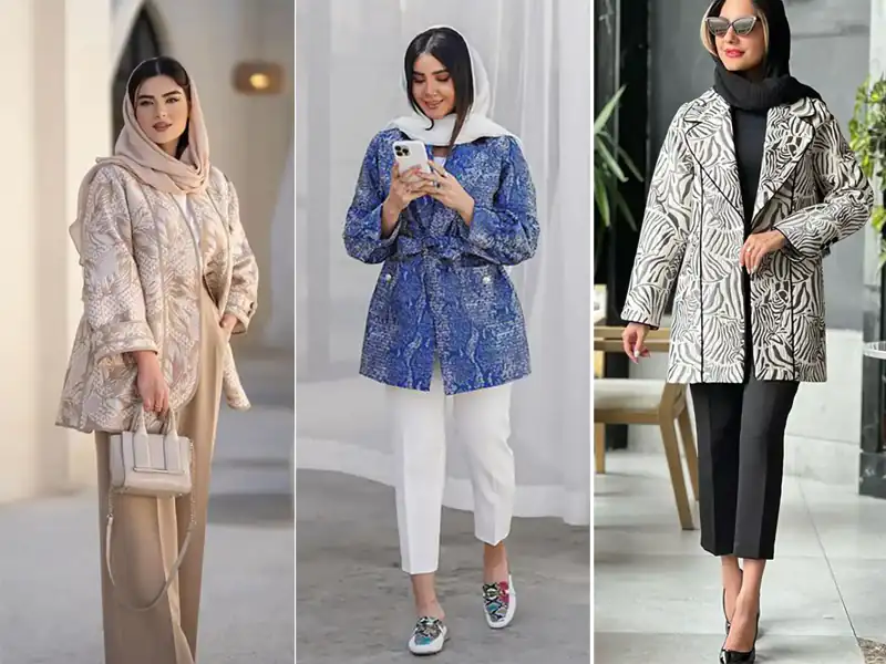 مانتو زنانه ژاکارد شیک؛ به روز ترین مدل ها را اینجا ببینید