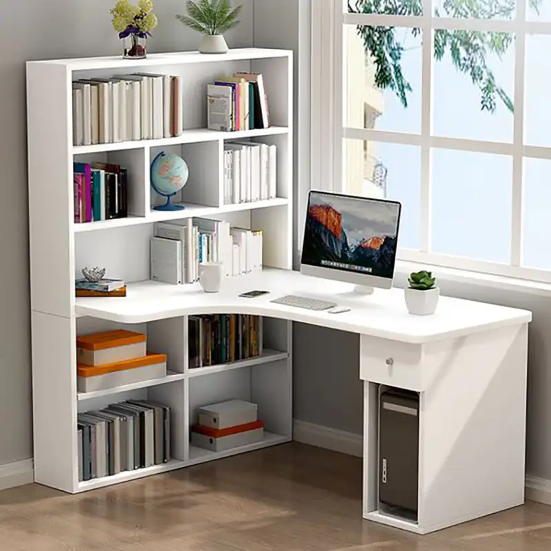 مدل میز تحریر و کتابخانه مدرن