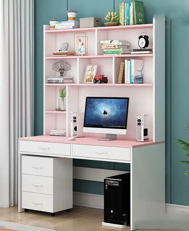 مدل میز تحریر و کتابخانه مدرن