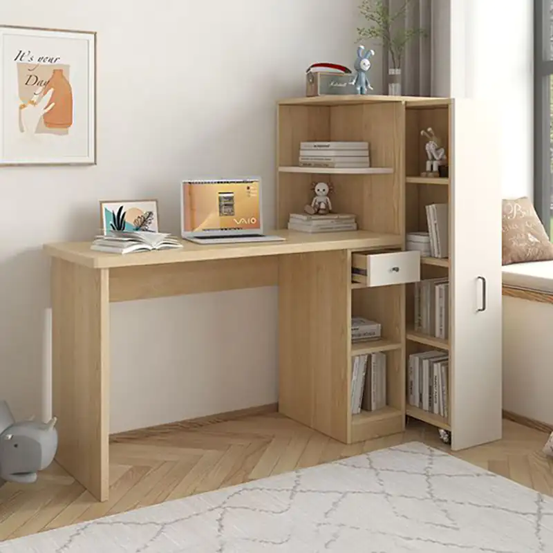 مدل میز تحریر و کتابخانه مدرن