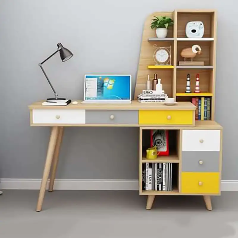 مدل میز تحریر و کتابخانه مدرن