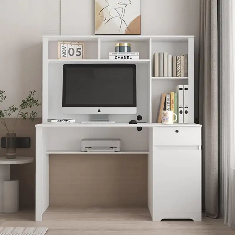 مدل میز تحریر و کتابخانه مدرن