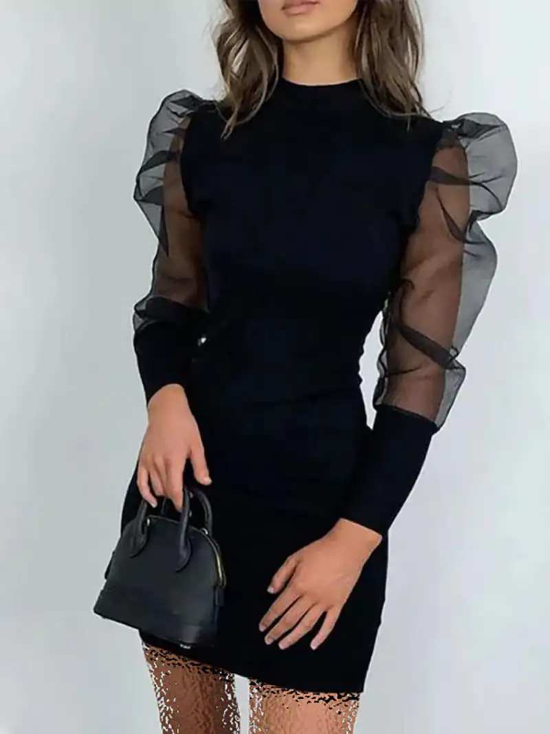 پیراهن مجلسی زنانه آستین حریر شیشه ای