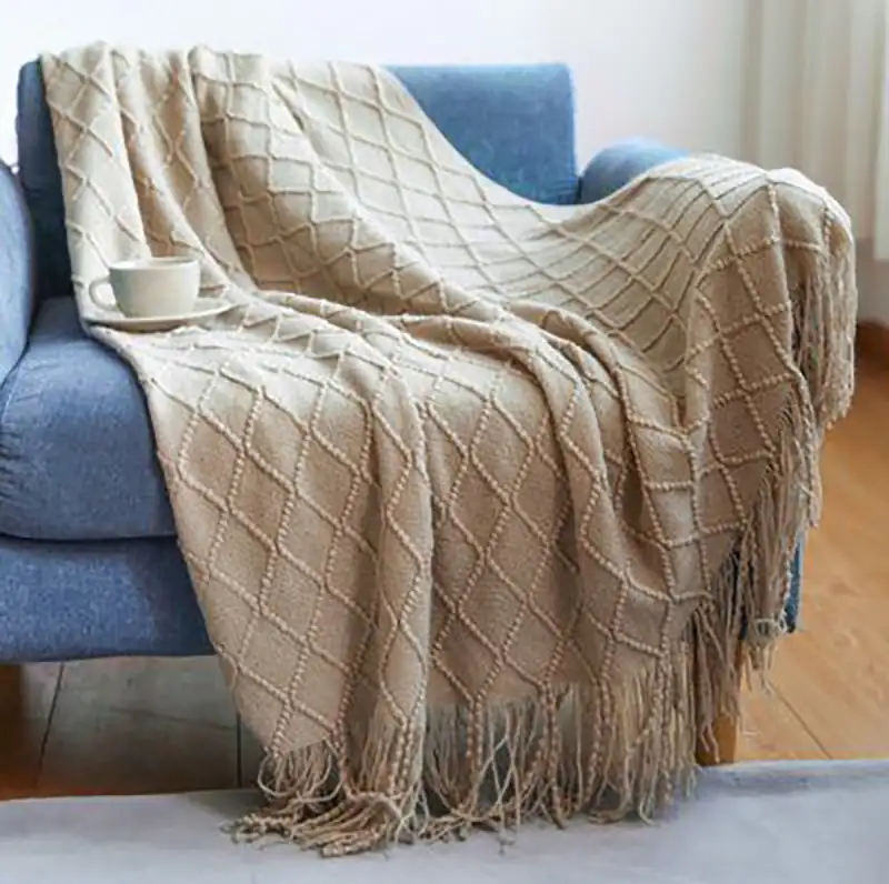 شال مبل بافتنی شیک