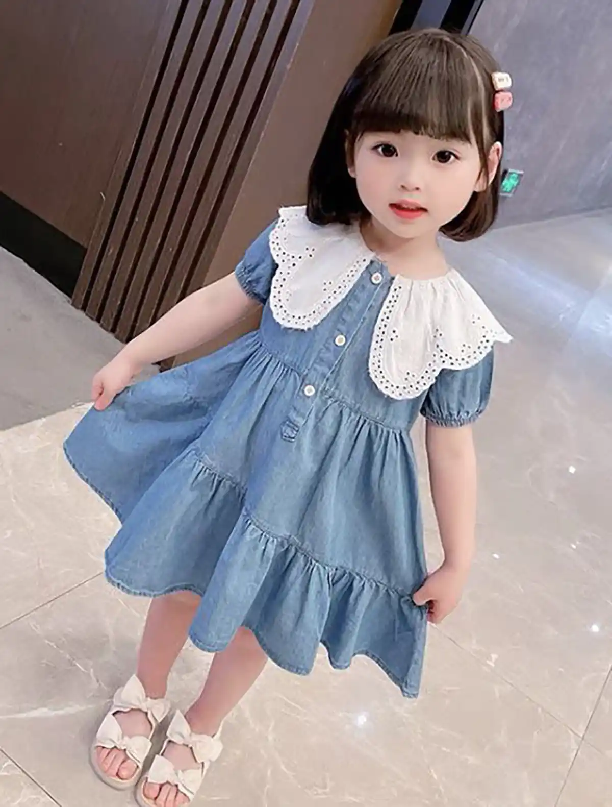 بلوز بچگانه یقه ب ب