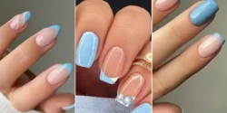 فرنچ ناخن آبی روشن؛ ۱۵ مدل شیک و خیره‌کننده برای استایل تابستانی
