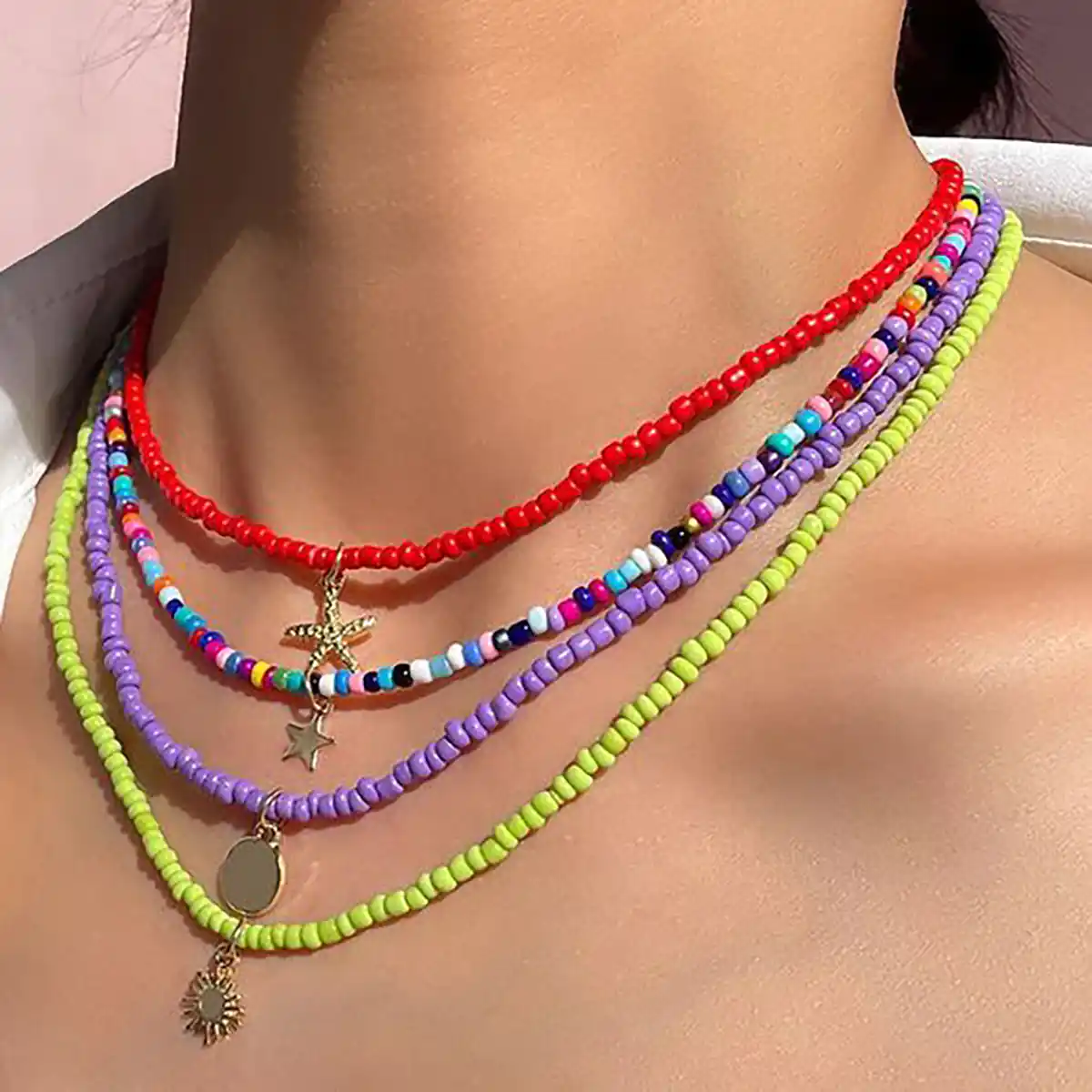 گردنبند مهره ای کیوت