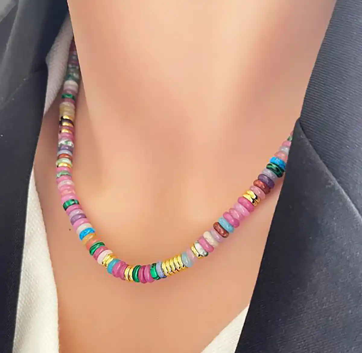 گردنبند مهره ای کیوت