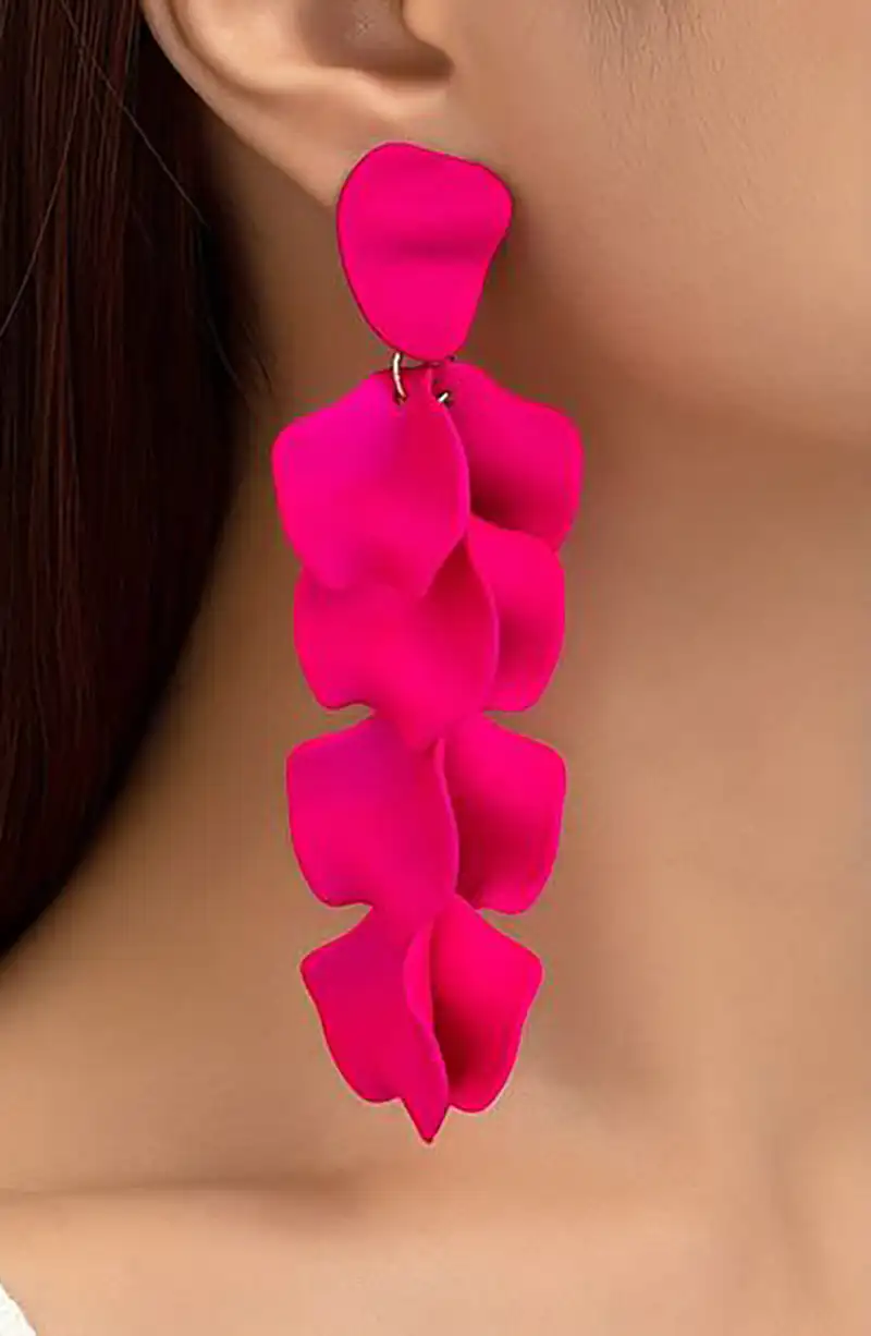 گوشواره آویز گل