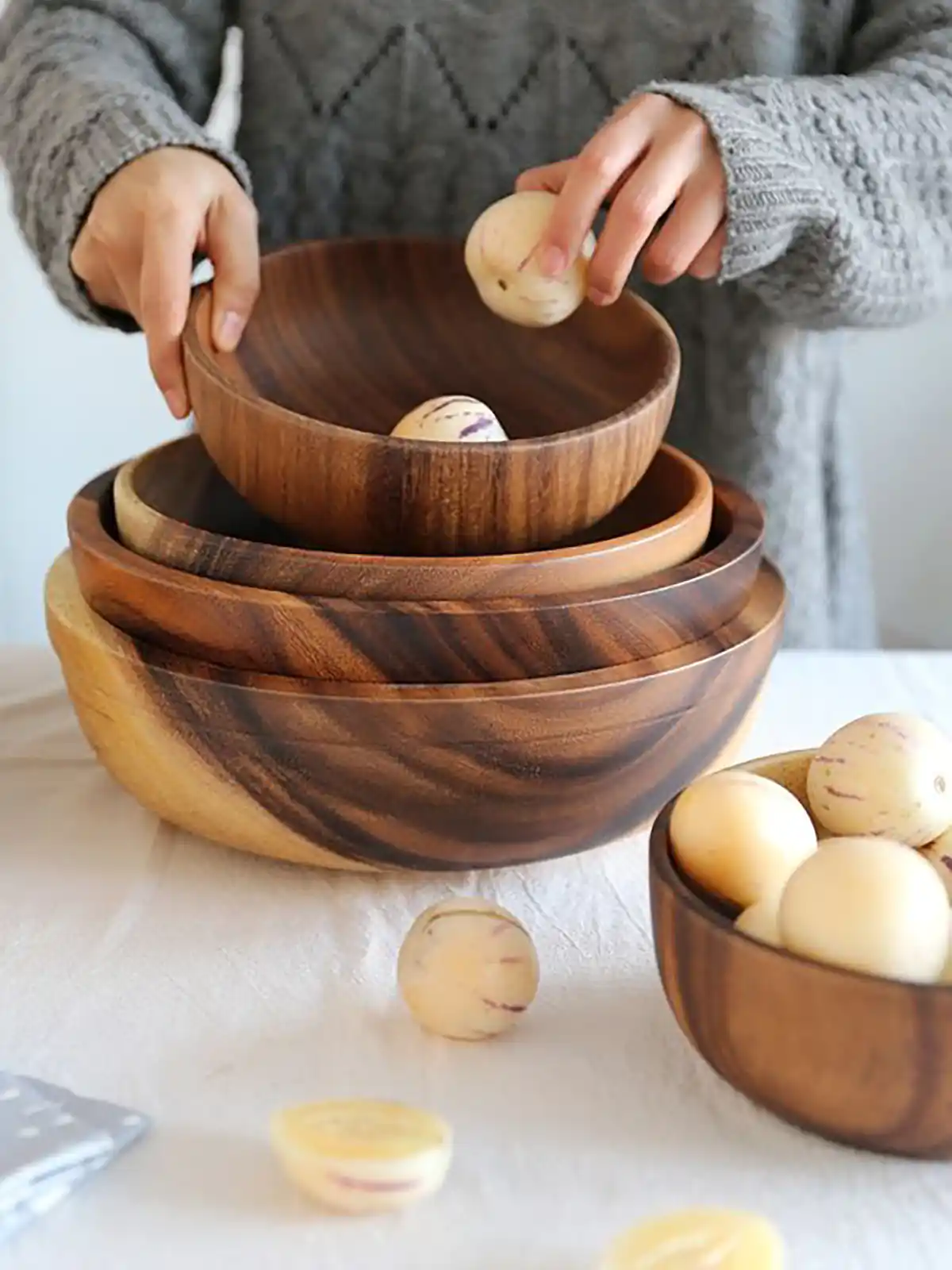کاسه های چوبی مدرن