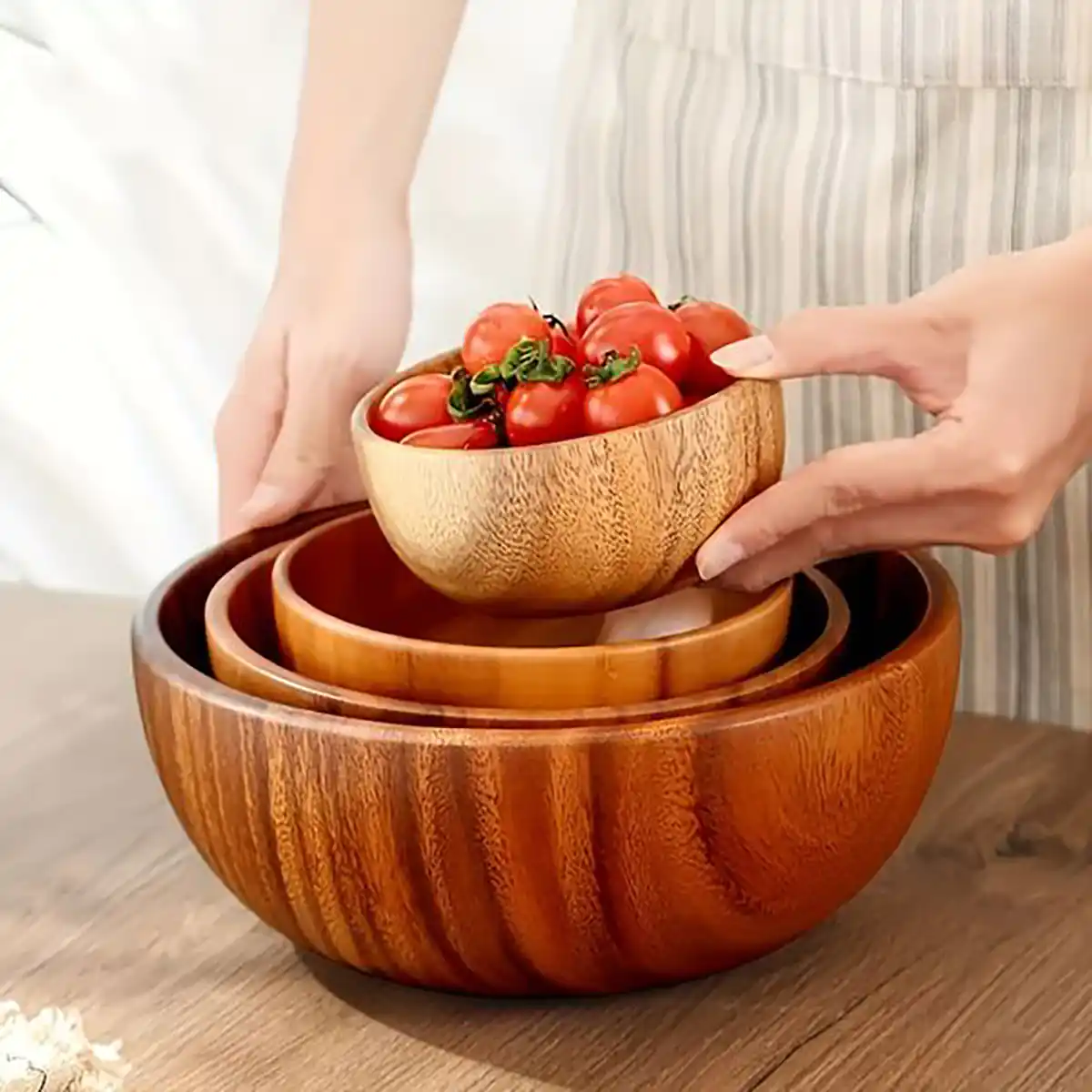 کاسه های چوبی مدرن