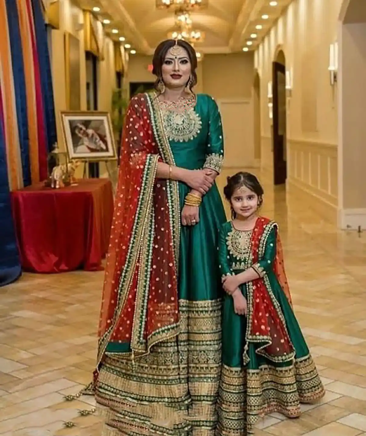 لباس هندی ست مادر دختری