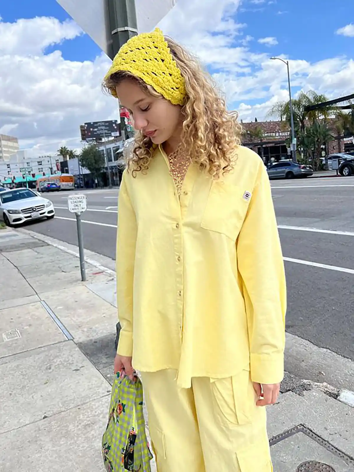 مانتو پیراهنی زنانه زرد