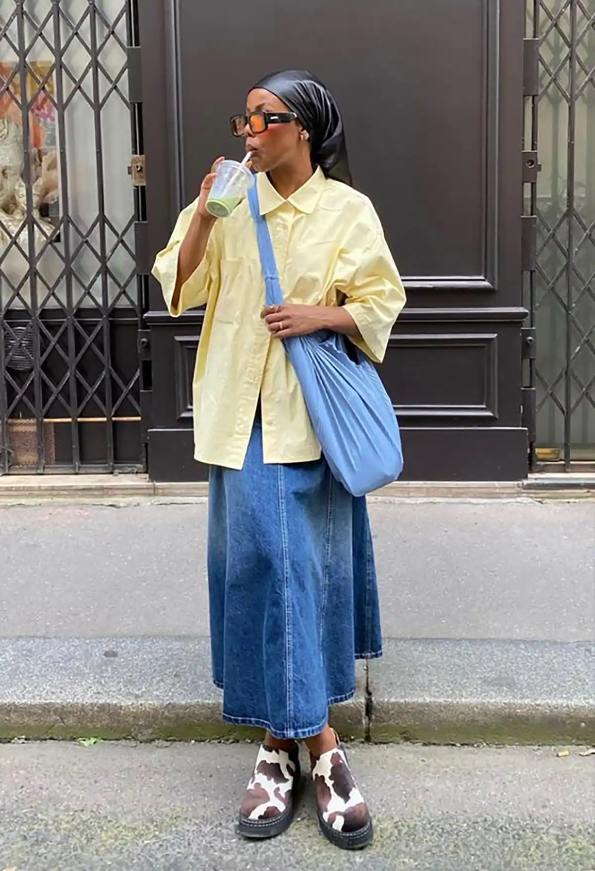 مانتو پیراهنی زنانه زرد