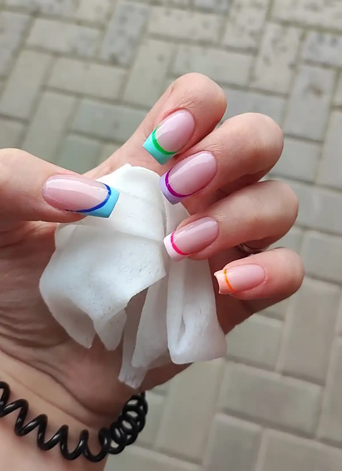 مدل ناخن تابستونی فرنچ