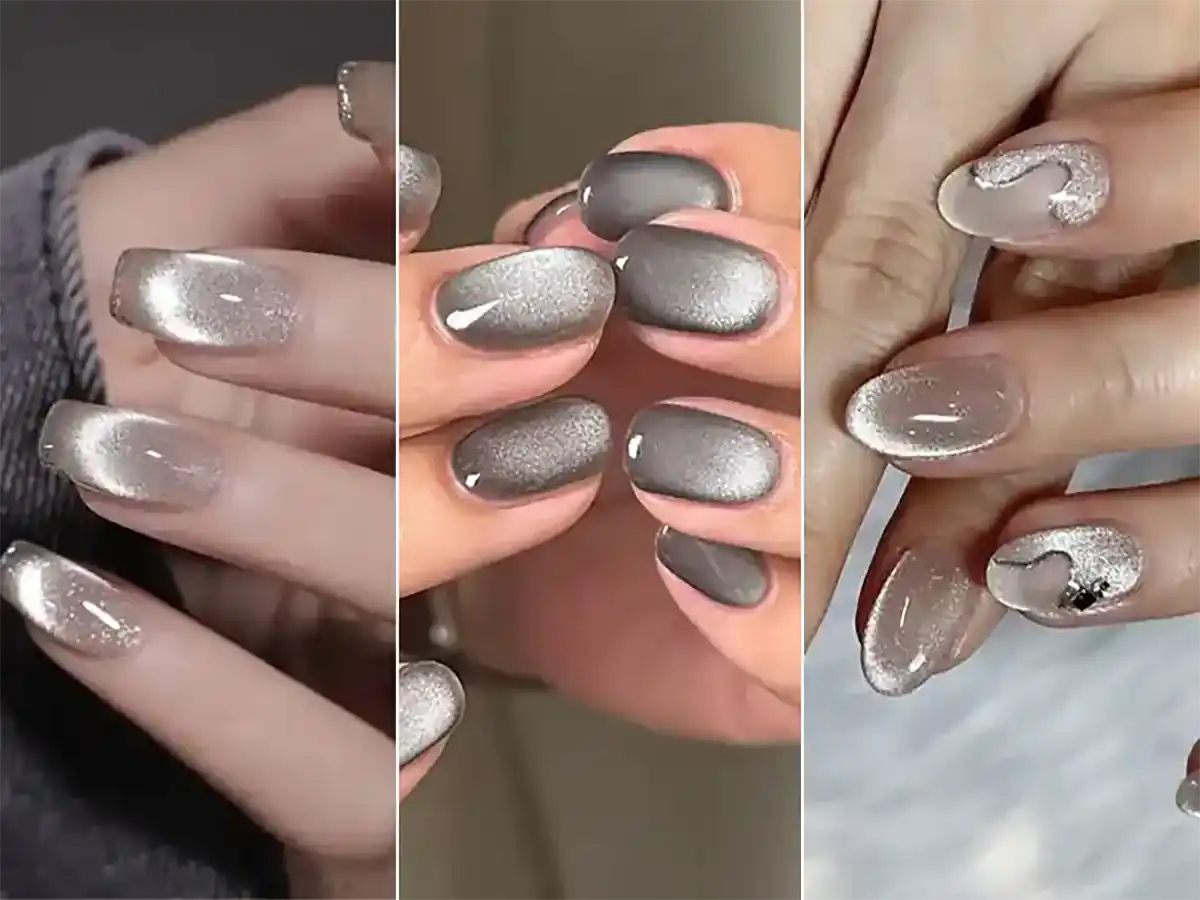 ناخن طرح مگنتی شیک و بسیار خاص برای انواع مجالس مهم