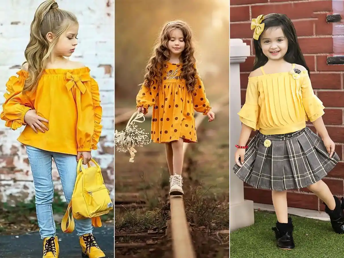 15 مدل از زیباترین مدل‌های پیراهن بچگانه زرد شیک برای استایل‌های تابستانی