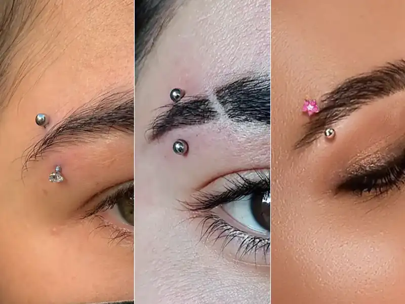 پیرسینگ ابرو جدید شیک