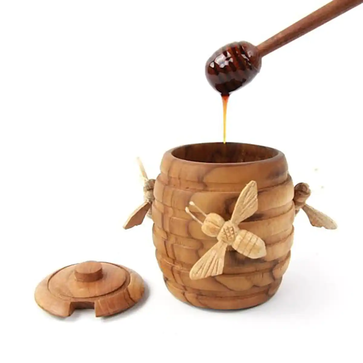 ظرف عسل چوبی