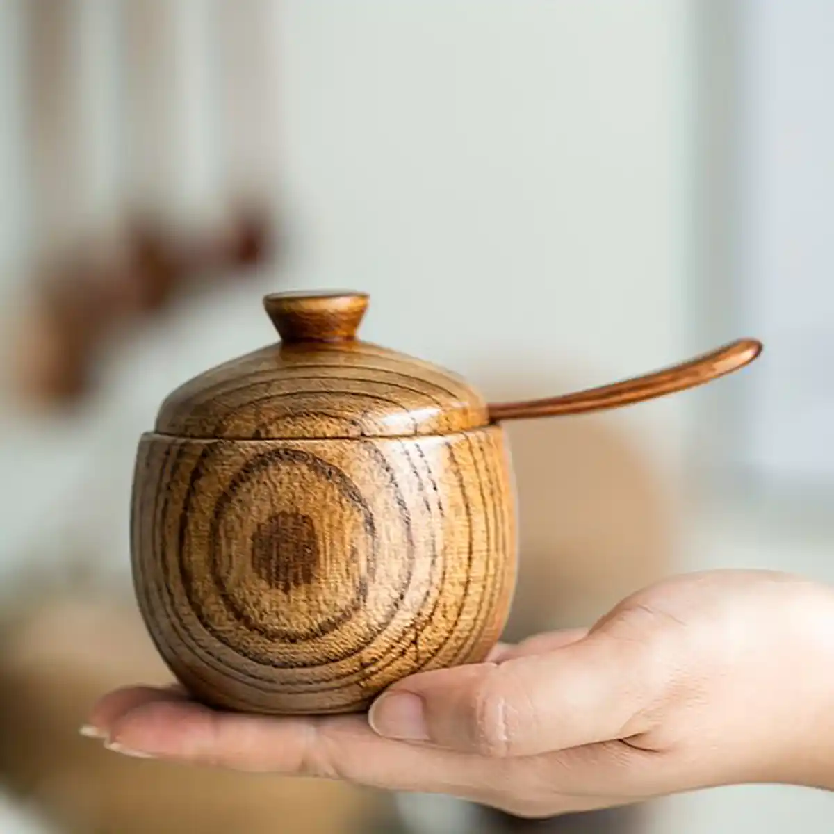 ظرف عسل چوبی