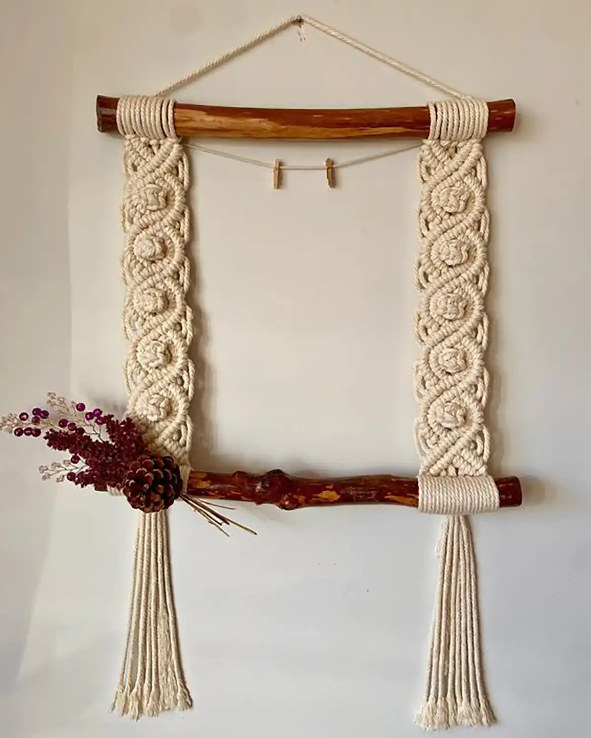 دیوار کوب مکرومه شیک
